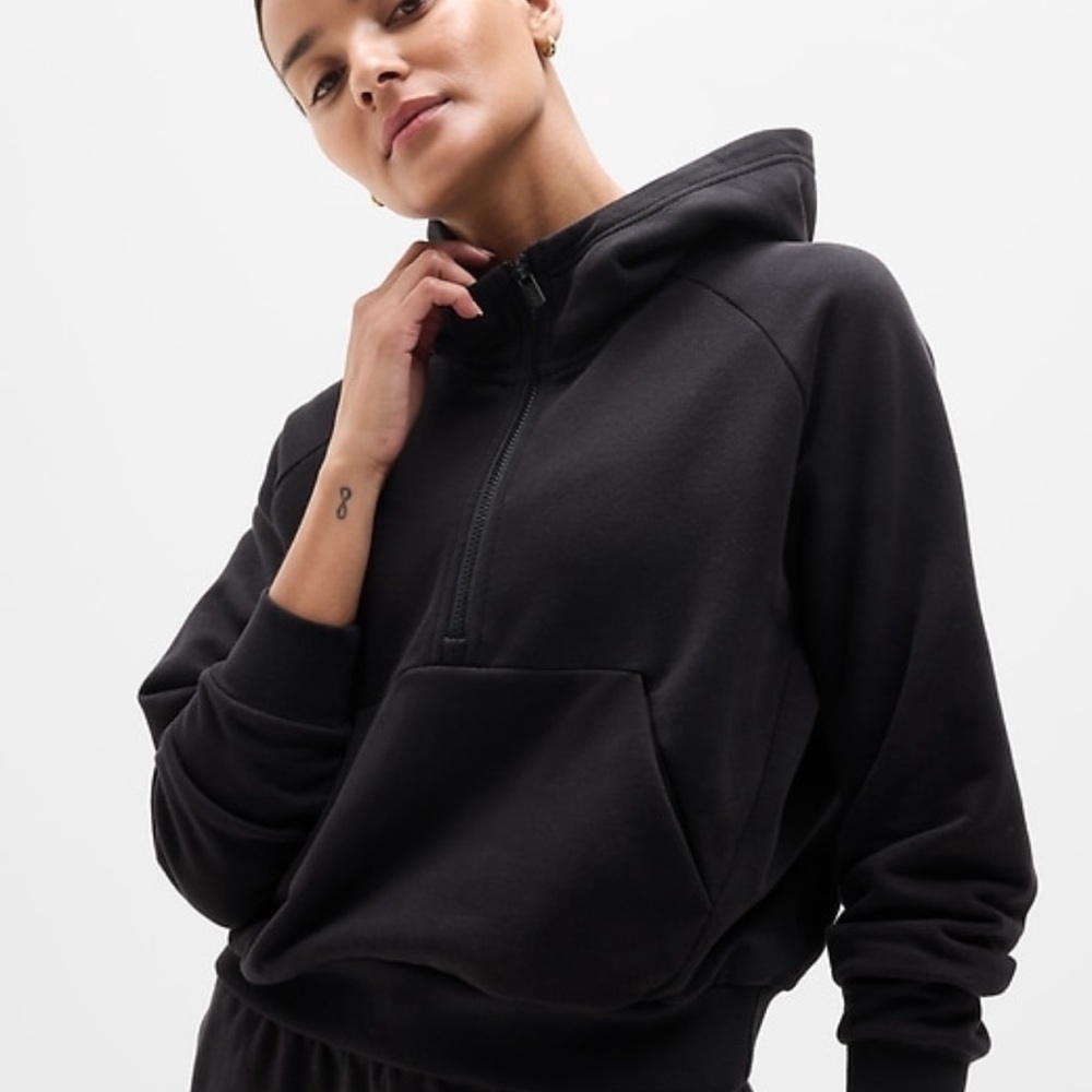 Athleta Forever Fleece half zip Large Tall